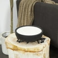 thumbnail image 2 of DecMode Black Mango Wood Sauvignon Blanc Scented 40 oz 4 Wick Candle with White Wax, 2 of 8