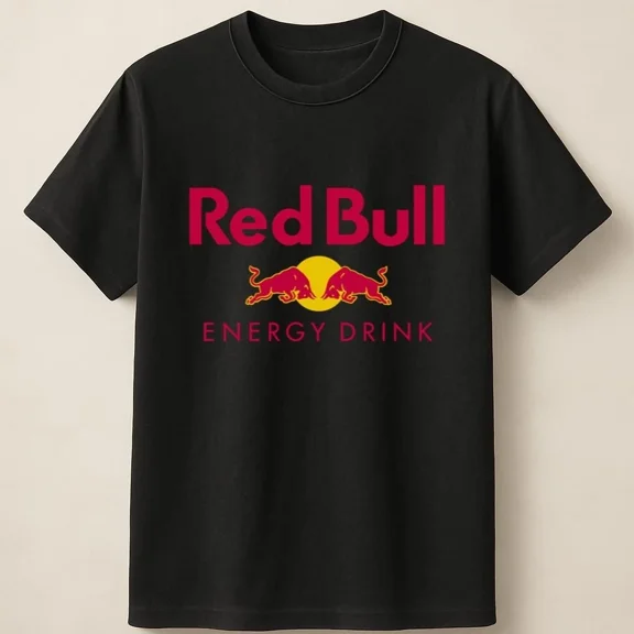 RARE Red Bull Inspired T Shirt With Charging Bulls Logo Unisex T Shirt
