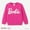 Magenta, variant on Toddler Girls Dresses Pullover Fleece Heart & Letter Graphic Sweatshirt Dress Sizes 2-6