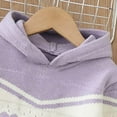 thumbnail image 5 of LckLvx Girl Boy Knit Sweater Hooded Long Sleeve Cable Pullover Trendy Cute Heart Winter Sweaters Tops, 5 of 9
