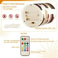 thumbnail image 5 of Yayeee Flameless Candles with Remote Flickering Battery Operated Multi Color Changing, White Cakes Pattern, 5 of 7