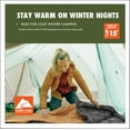 thumbnail image 6 of Ozark Trail 15 Degree Cold Weather Rectangle Canvas Sleeping Bag, 84”x36”, Tan, 6 of 12