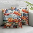 thumbnail image 3 of PHYHOO Fall Throw Pillow Covers  Golden Blue Orange Pumpkin Watercolor Farmhouse Home Decor Pillow Cases Decorative Cushion Couch Sofa Pillowcases, 3 of 5