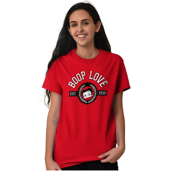 Vintage 1930 Cartoon Betty Boop Love Women Plus Size Graphic Tee Tees Brisco Brands 2X
