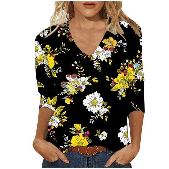 SHE IS My Items Womens Long Sleeve Graphic T Shirts Womens Tops Black and White Blouses for Women Business Casual Cotton Vintage Shirts for Women 1960s