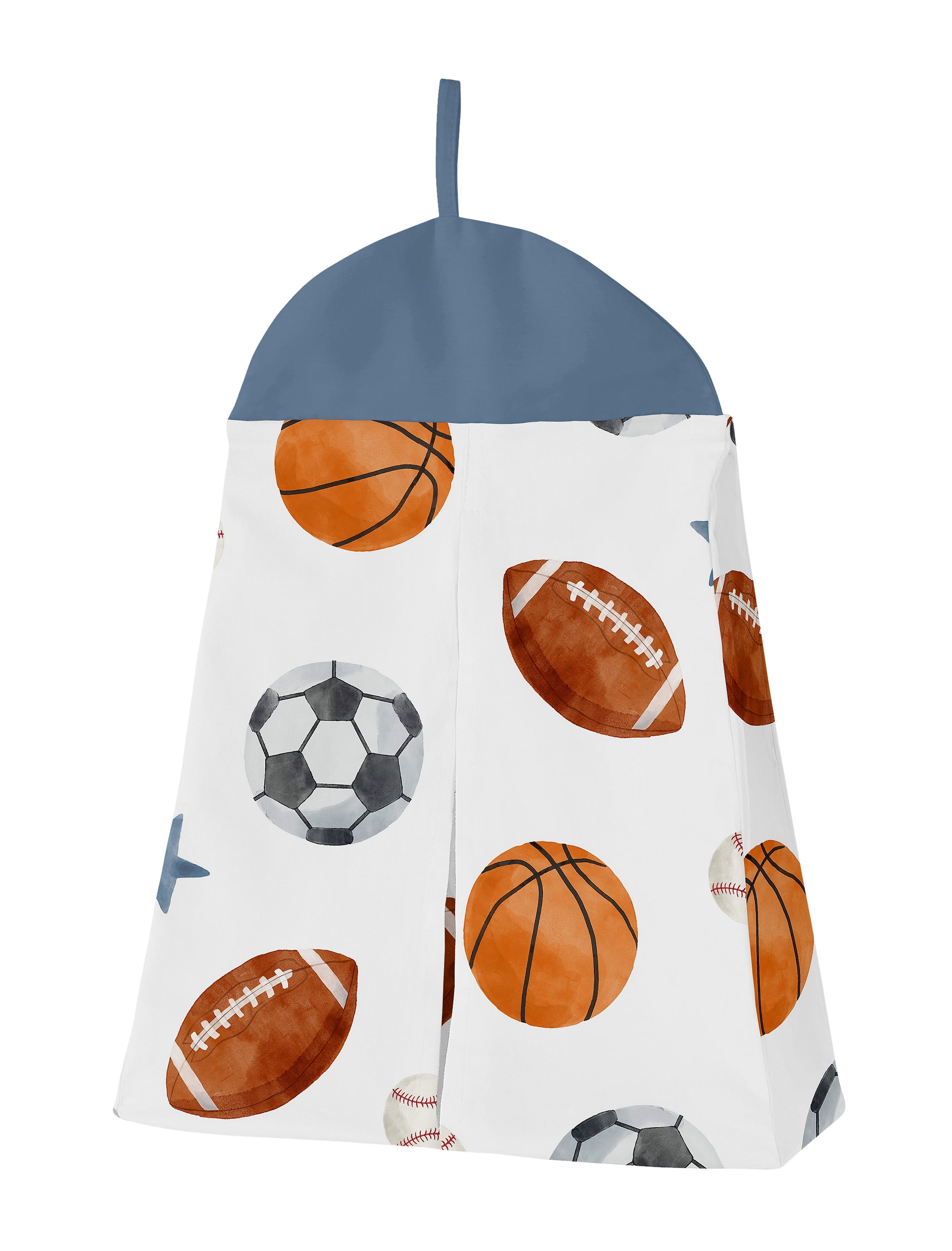 Sweet Jojo Designs Watercolor Sports Theme Multicolor Crib Bedding + BreathableBaby Breathable Mesh Liner Pad