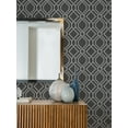 thumbnail image 4 of Advantage Frege Charcoal Trellis Wallpaper, 4 of 4