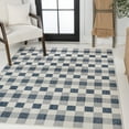 thumbnail image 4 of JONATHAN Y TUSCAN SUN 5 x 8 Area Rug, Darcy Traditional Geometric Bold Gingham - Navy/Cream, TSN201C-5, 4 of 7