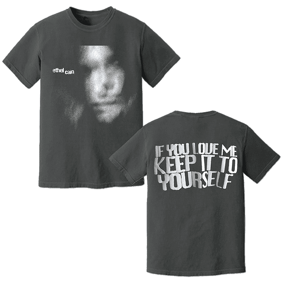 Ethel Cain 2025 Tour Merch Graphic Tee – Vintage 90s Style Fan T-Shirt If You Love Me Keep It To Yourself Print Dark Gray Tee