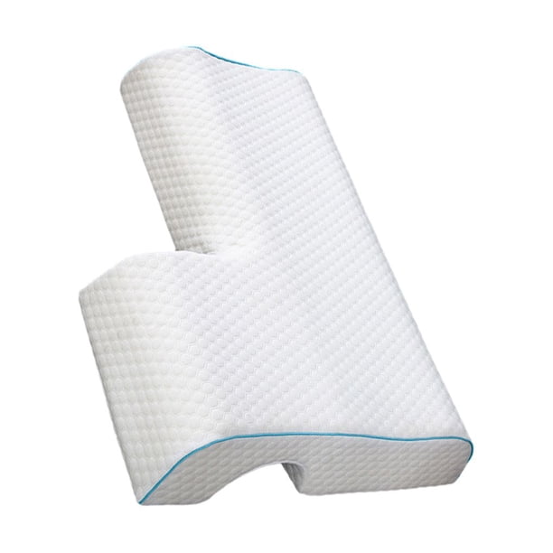 Naiovety La almohada del sueño del poliéster para el alivio del dolor de cuello con la memoria respirable hace espuma la almohada de apoyo de Juegos de cama modelo brazo izquierdo
