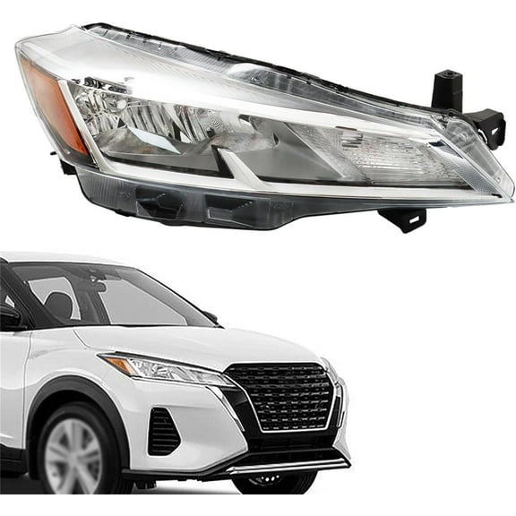 labwork Headlight Assembly Replacement for Kicks 2021-2023 Halogen Headlight Headlamp Right Side 26010-5R00A