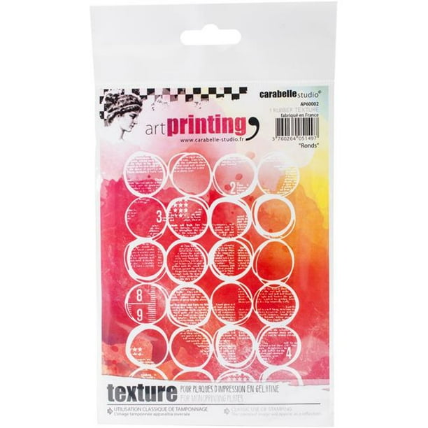 Carabelle Studio Art Printing A6 Rubber Texture PlateRounds Walmart