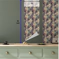 thumbnail image 5 of Ambesonne, Vintage Floral Peel & Stick Wallpaper for Home, Art Nouveau Flower, 13"x36", Pale Eggplant Grey Teal, 5 of 5