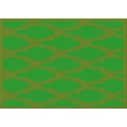 thumbnail image 1 of Ahgly Company Indoor Rectangle Patterned Dark Lime Green Area Rugs, 8' x 10', 1 of 6