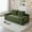 Green, variant on 2 in 1 Convertible Folding Couch Bed with Storage Pockets, Memory Foam Cloud Sofa with Pull-out Bed, Corduroy Floor Sofa for Apartment Office Living Room, No Assembly Required, Black