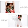 thumbnail image 2 of Leopard Chiffon Summer Dress with Polyester Straps - Women's Beach Dresses, 2 of 6