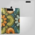 thumbnail image 2 of Vintage Groovy Flower Patterns Foldable Binder Folder Clipboard with Pen Slot Double Clips A4 Size File Storage, 2 of 8