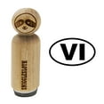 thumbnail image 1 of US Virgin Islands VI Euro Oval Rubber Stamp for Scrapbooking Crafting Stamping - Mini 1/2 Inch, 1 of 7