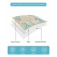 thumbnail image 4 of Twin Quilt Bedding Set, Teal Red Coastal Reversible Summer Quilt 3 Pieces, Nautical Seahorse Beach Coral Starfish Beige Lightweight Bedspreads Coverlets with 2 Pillow Shams for All Seasons, 4 of 5