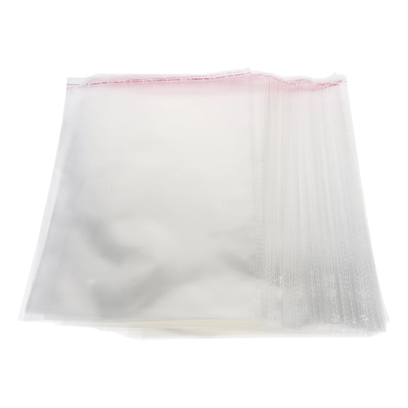 KALLORY 200pcs Small Storage Bags Small Packaging Bags Transparent Storage Clear Bags Shirt Packaging