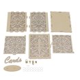 thumbnail image 1 of Hollow Wedding Box, Exquisite Texture DIY Wooden Box Easy Assembly Good Decoration With Lock And Keys For Party For Donation JM01319 Small, 1 of 8