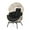 Black, variant on Gymax Wicker Stationary Egg Chair Lounge Basket Sofa Chair w/ Heavy-Duty Metal Frame Black