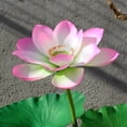 thumbnail image 1 of Flores de loto artificiales JAMW Hojas de lirio de agua 3pcs, 1 of 5