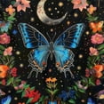 thumbnail image 6 of WYYP Outdoor Picnic Camping and Indoor Kitchen Dining Party Blue Butterfly Moon Flower Botanical Floral Plant Boho Cozy Decor Nap White, 6 of 8