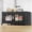 Black-300Qt-1pack, variant on Broview 220QT Stackable Storage Bins with Lids - Large Collapsible Storage Bins for Cloth Closets, Folding Storage Cabinet Containers, Plastic Storage box with Doors and Wheels For Home, 1 Pack Cube