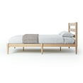 thumbnail image 4 of Camaflexi Mid-Century Full Size Platform Bed - Light Oak Finish, 4 of 7