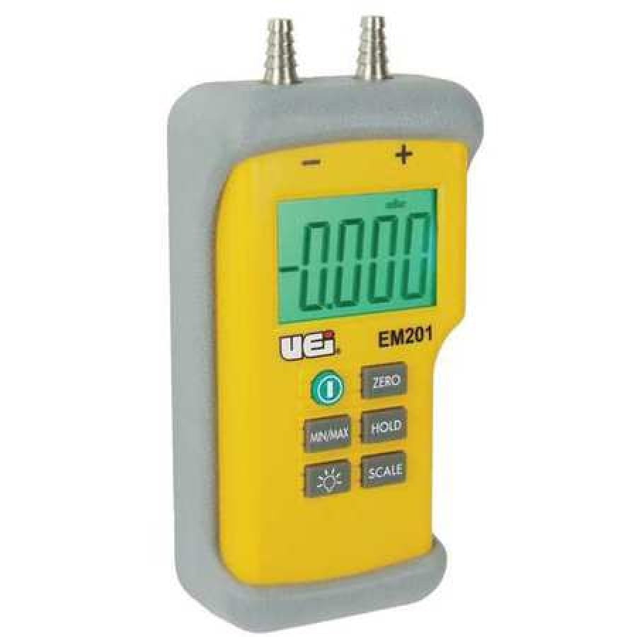 UEI TEST INSTRUMENTS EM201B Digital Manometer,60 to +60 In.WG