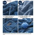 thumbnail image 2 of Wearable Blanket Poncho, No Sleeves Easy On/Off Wrap Shawl with Pocket, Layer Warm Christmas Home Gift for Grandma Mom, 2 of 5
