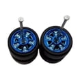thumbnail image 2 of HILABEE 2 Pcs 1/64 Roues et Pneus de Voiture RC Remplace Directement Accessoires de Durabilité Bleu, 2 of 7