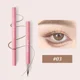thumbnail image 1 of Delineador de ojos líquido mate, ultrafino, sedoso, resistente al agua, no mancha, duradero, negro, marrón, rosa, gusano de seda, maquillaje de ojos, 1 unidad （A-03, 1 of 5