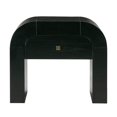 thumbnail image 3 of Maklaine Single Drawer Modern Acacia Wood Nightstand in Black, 3 of 7