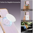 thumbnail image 3 of Magnetic Case for Samsung Galaxy S23 Plus 5G Case[Compatible with MagSafe] Cute Plating Love Hearts Case with Camera Protection,Soft Shockproof TPU Bumper Cover for Women Girls,Light Purple, 3 of 14