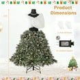 thumbnail image 5 of Resenkos 5ft Pre-Lit Mannequin Christmas Tree with Clear LEDs & Metal Stand, Green, 5 of 11