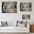 thumbnail image 4 of Designart "Frosty Forest in Winter II" Winter Landscape Print on Natural Pine Wood, 4 of 5