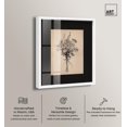 thumbnail image 2 of Delicate Graphite Bouquet II Shadowbox Print Botanical Art by Art Remedy, White Frame, 24 x 30, 2 of 6