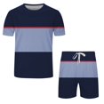 thumbnail image 2 of Vedolay Mens' Short Sets Mens Polo Shirts and Shorts Set Tracksuit Fashion Casual Summer 2 Piece Outfits for Men,Navy XXL, 2 of 5