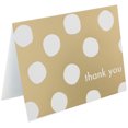 thumbnail image 3 of JAM Thank You Card Sets, Gold Polka Dot, 10/Pack, 3 of 4