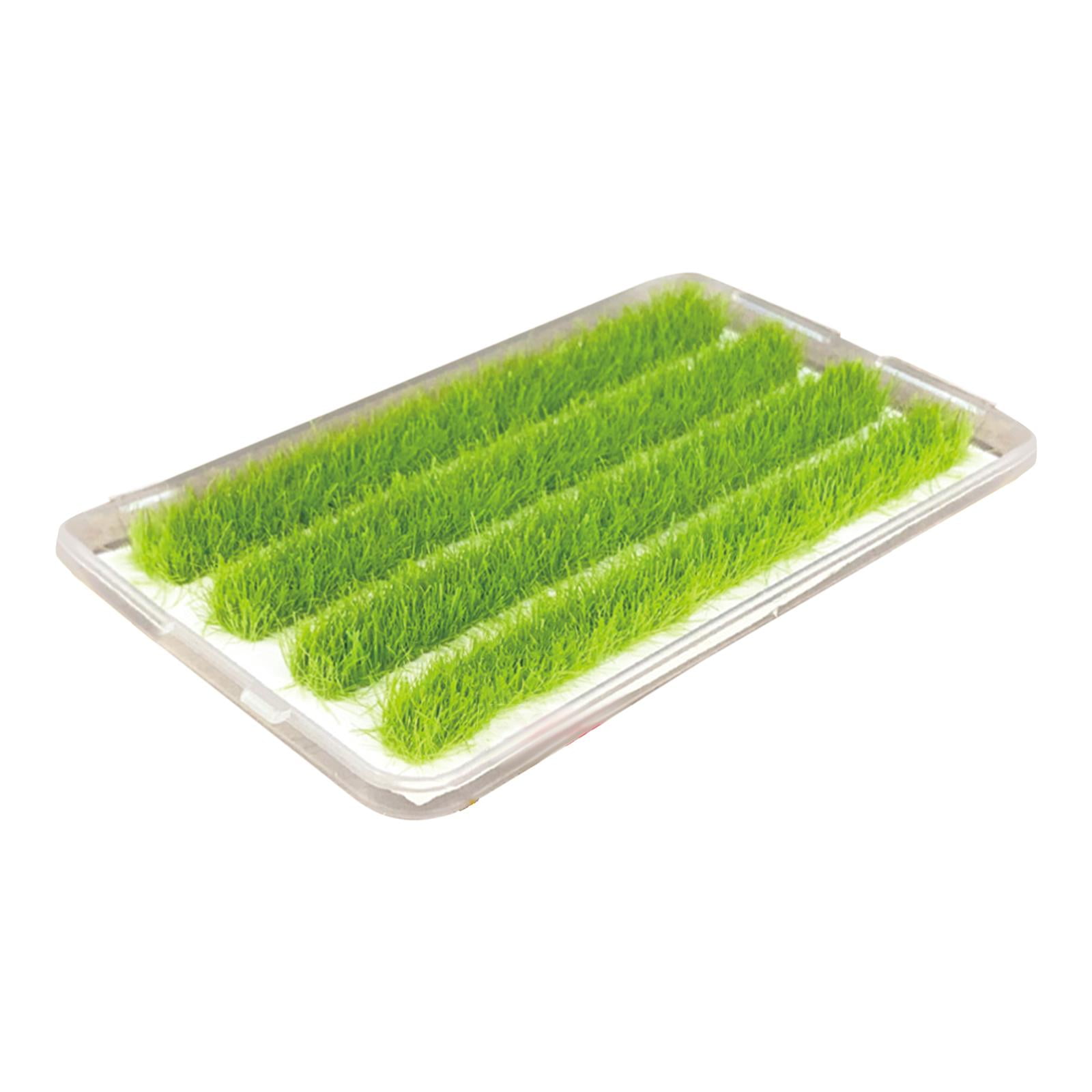 Self Adhesive Grass Tufts Diorama Layout Miniature Scenery Grass Groups Grass Tuft Model for Desk Railroad Scenery Scenery Landscape B, Size: 9 mm