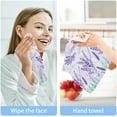 thumbnail image 7 of SKYSONIC 6PCS Purple Lavender Floral Towels Cotton Washcloths Set,Quick Drying & Absorbent Soft Bathroom Hand Towel Lightweight & Portable Fingertip Towel, 7 of 7