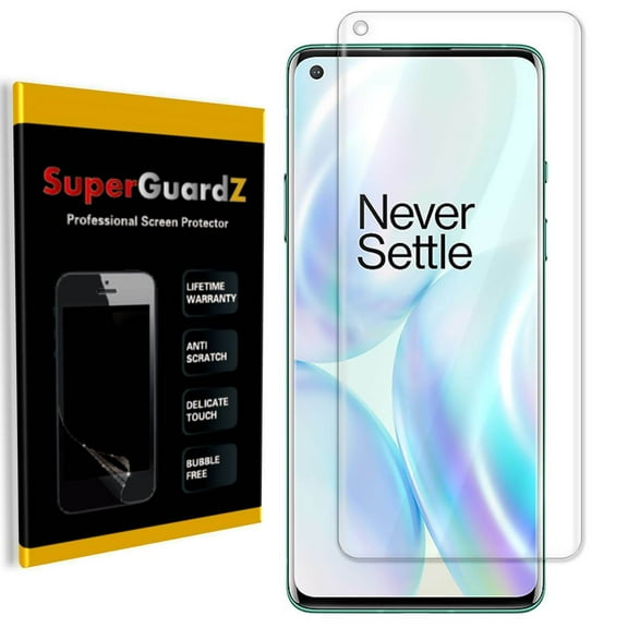 [3-Pack] For OnePlus 8 SuperGuardZ [FULL COVER] Screen Protector, HD Clear, Military Grade Film, Anti-Scratch