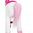 thumbnail image 6 of Ponyeehaw Ride on Unicorn Toys,Mechanical Ride on Toys for Ages 4-9 Girls, Premium Plush Walking Horse with Wheels(Pink), 6 of 9