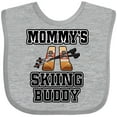 thumbnail image 3 of Inktastic Mommys Skiing Buddy for Kids Boys or Girls Baby Bib, 3 of 4