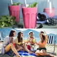 thumbnail image 7 of 7oz Acrylic Drinking Glasses 4Pcs Tumblers Drinkware, Reusable Unbreakable Water Glasses Cups Stackable Dishwasher Safe for Home Outdoors Restaurant,Coffee,7oz, 7 of 7