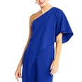 thumbnail image 4 of Giftesty Womens Pants Clearance Women Ladies Solid Cold Shoulder Loose Playsuit Party Jumpsuit Long Trouser, 4 of 9