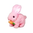 thumbnail image 4 of Conejo de Peluche Eléctrico Mascota Electrónica Juguete Saltarín Animal Interactivo Que Mueve Las Orejas Y Nariz Adecuado para El Aprendizaje Tempran Rosa, 4 of 9
