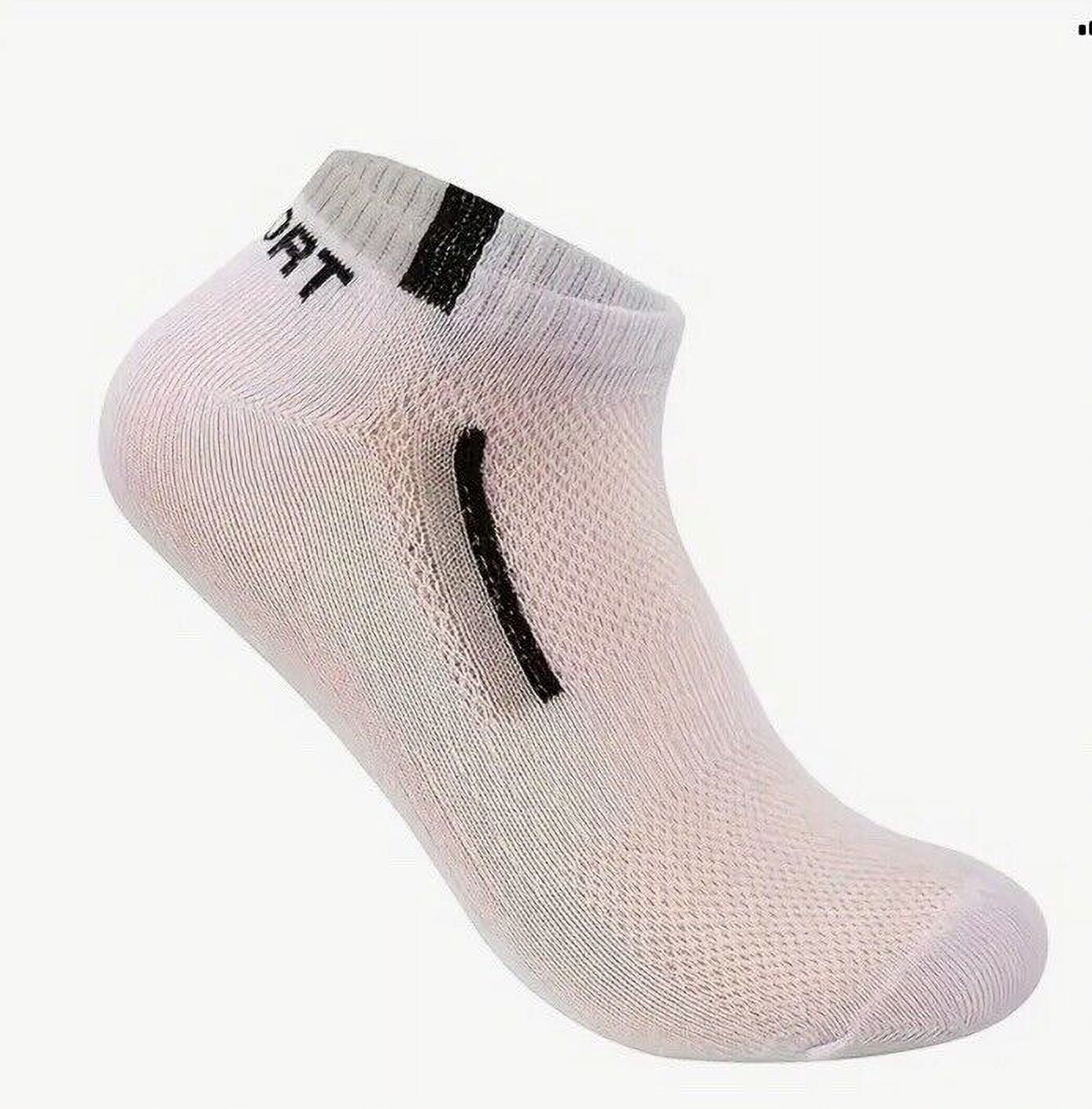 5 Pack Men/Women Sport Stripe Cotton Bamboo Socks Ankle Low Cut Sport Nonslip